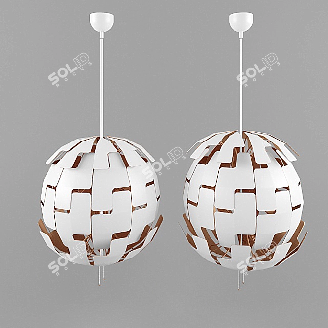 Modern Pendant Lamp from IKEA 3D model image 1