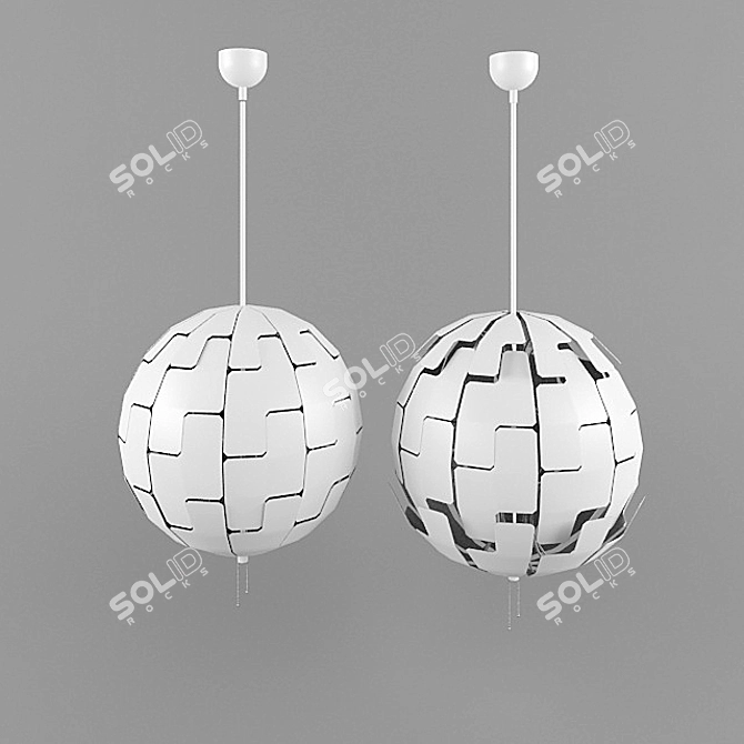 Modern Pendant Lamp from IKEA 3D model image 2