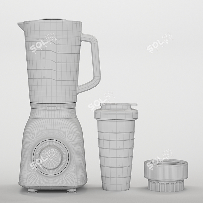 PHILIPS Avance Blender HR3556/00 - Powerful & Efficient 3D model image 2