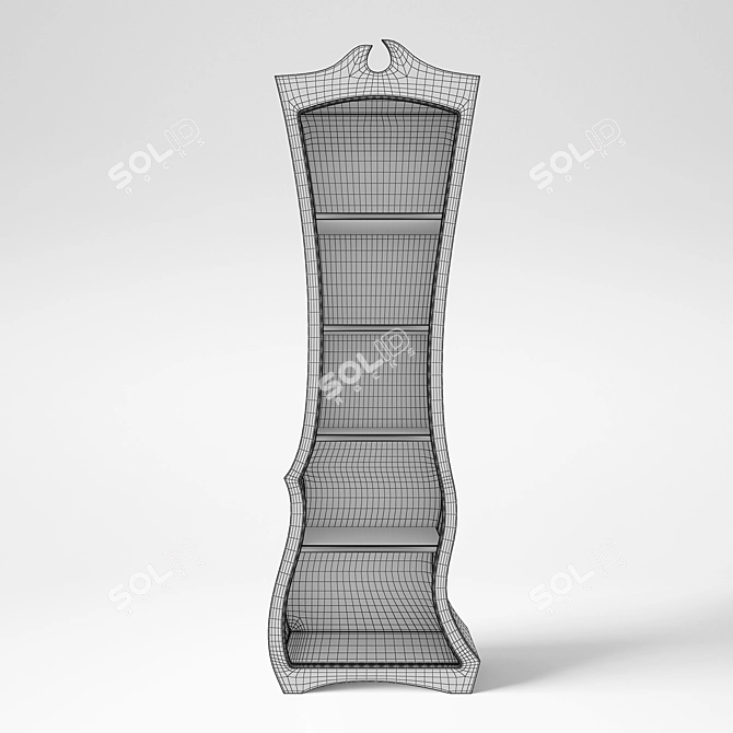 Elegant Dust Furniture Bookcase 3D model image 2