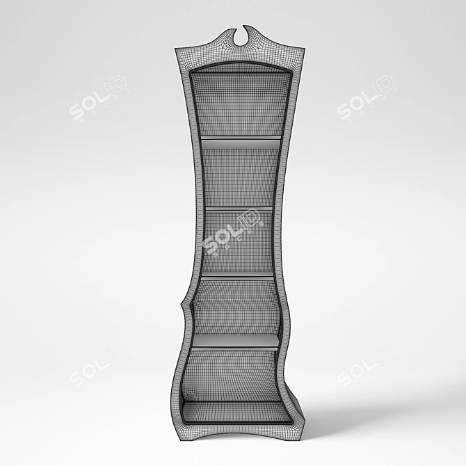 Elegant Dust Furniture Bookcase 3D model image 3