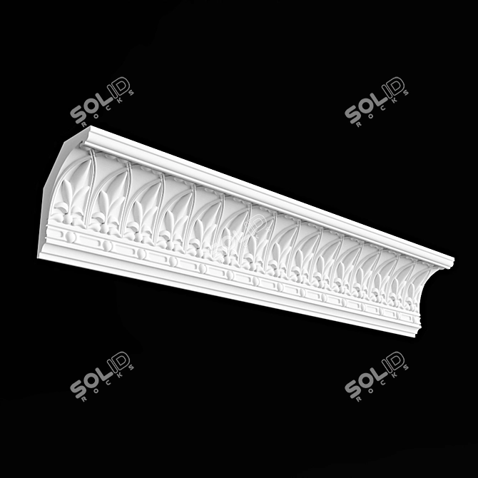 Elegant Petergof K209 Curtain Rod 3D model image 2