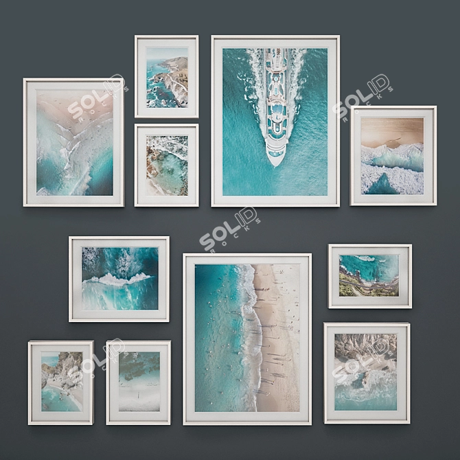 Aerial Art: Abstract Views of Australian Sea 3D model image 1