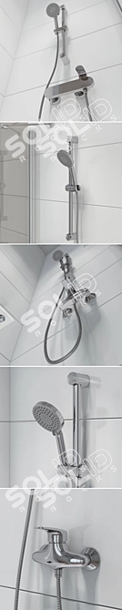 Ravak Set 02: Complete Shower System 3D model image 2