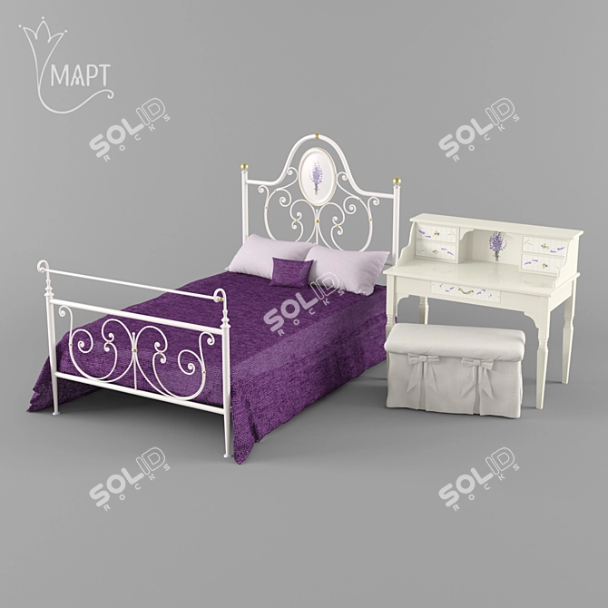 Alice Bedroom Set by MART Furniture 3D model image 1