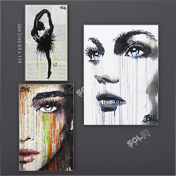Jover's Modern Inc Drawing (10 Artworks) 3D model image 3