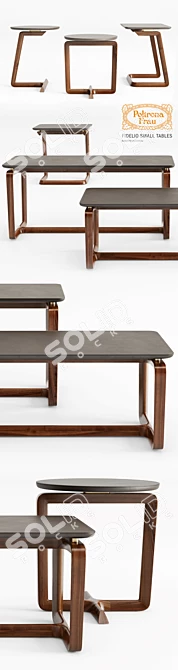 Elegant Small Tables Collection by Poltrona Frau 3D model image 2