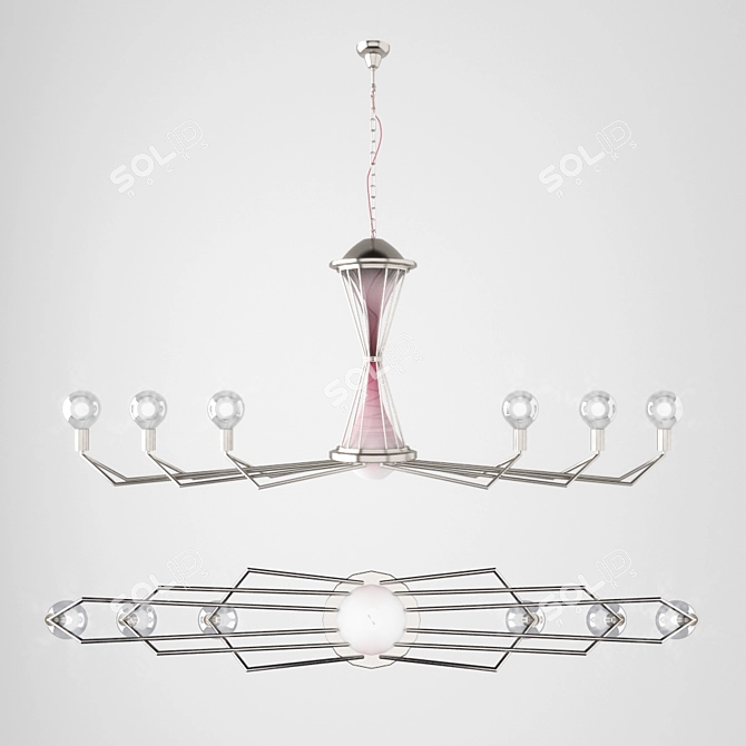 Modern LED Pendant Lamp 3D model image 1