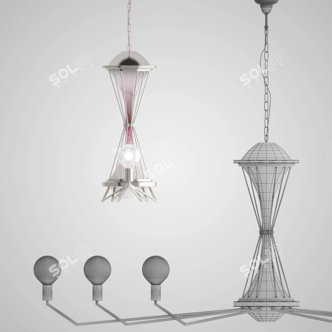 Modern LED Pendant Lamp 3D model image 2