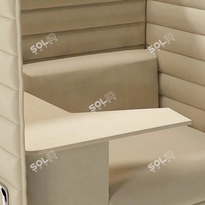 Unital Tesla Office Sofa with Storage 3D model image 3