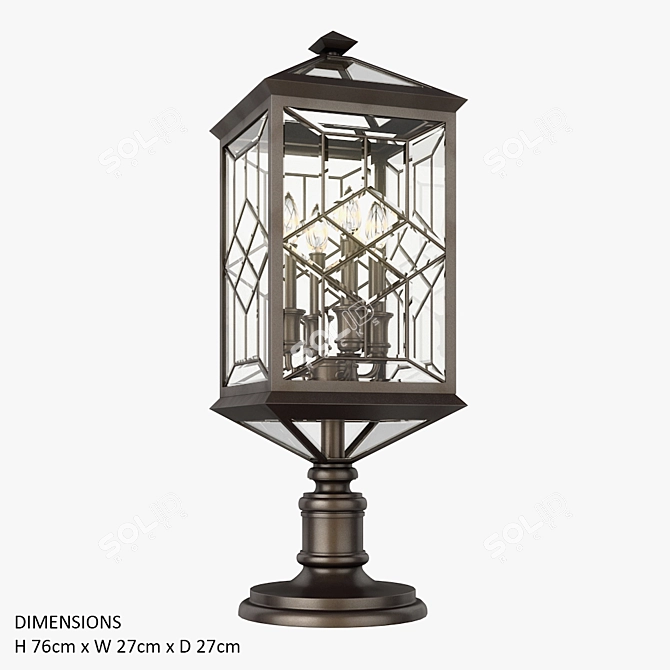 Title: Elegant Fine Art Lamps 3D model image 1