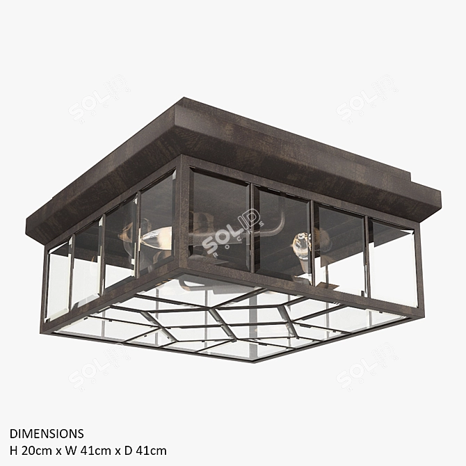 Elegant Oxfordshire Fine Art Lamp 3D model image 1