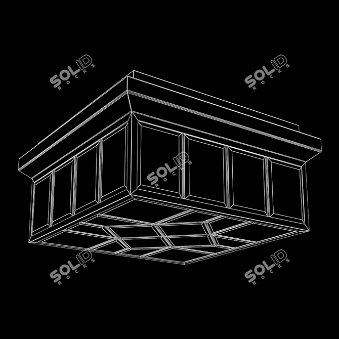 Elegant Oxfordshire Fine Art Lamp 3D model image 2