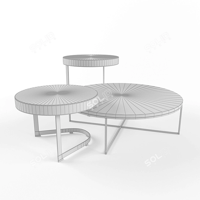 Elegant Minotti Kay Coffee Table 3D model image 2