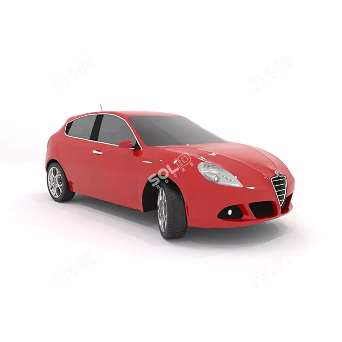 Sophisticated Alfa Romeo Giulietta 3D model image 1