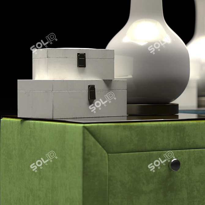 Modern Bedside Table Amelia - Elegant and Functional 3D model image 2