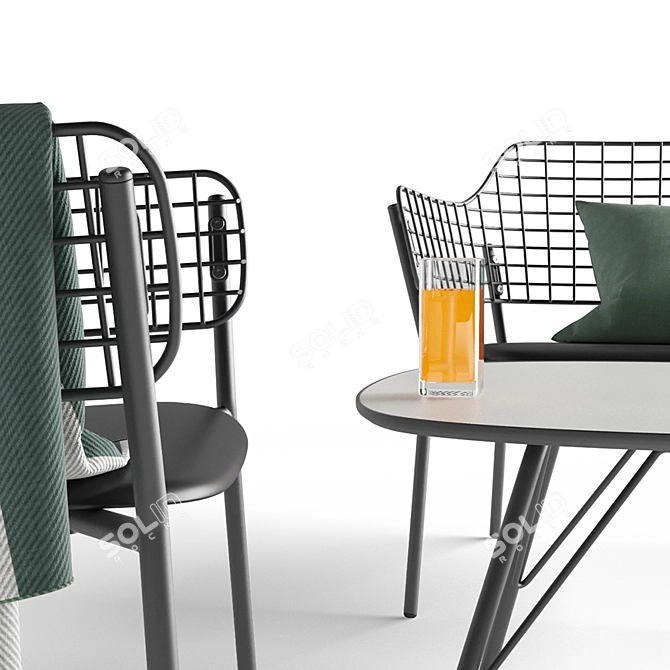 Emy Lyze Outdoor Furniture Set 3D model image 2