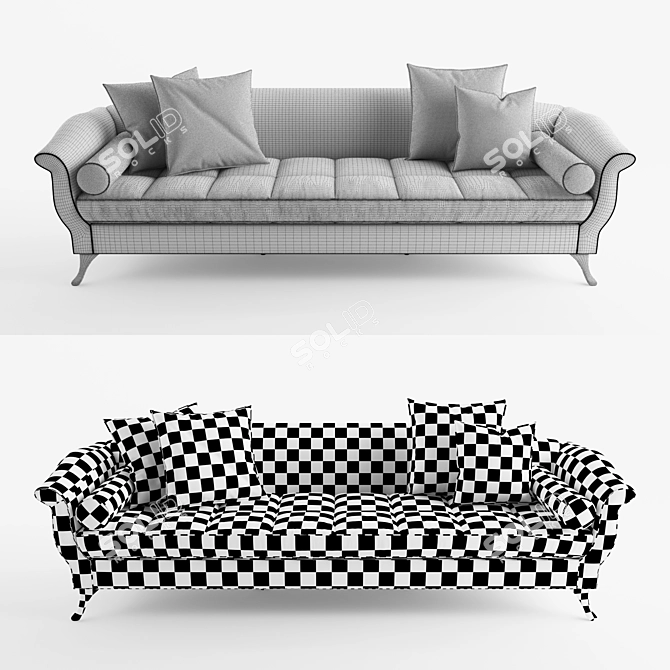 Casa Comfort Sofa 3D model image 2