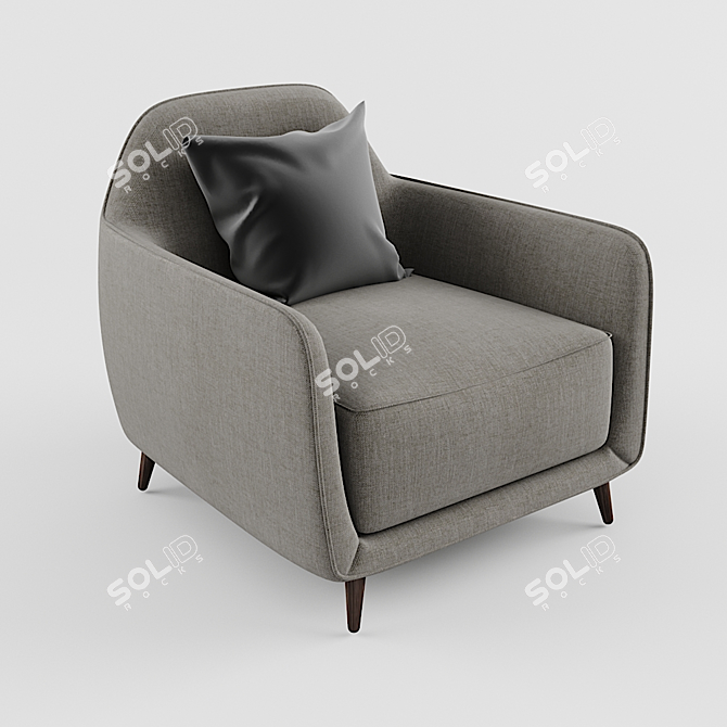 Italian Elegance: Ellie Armchair by Ditre 3D model image 1