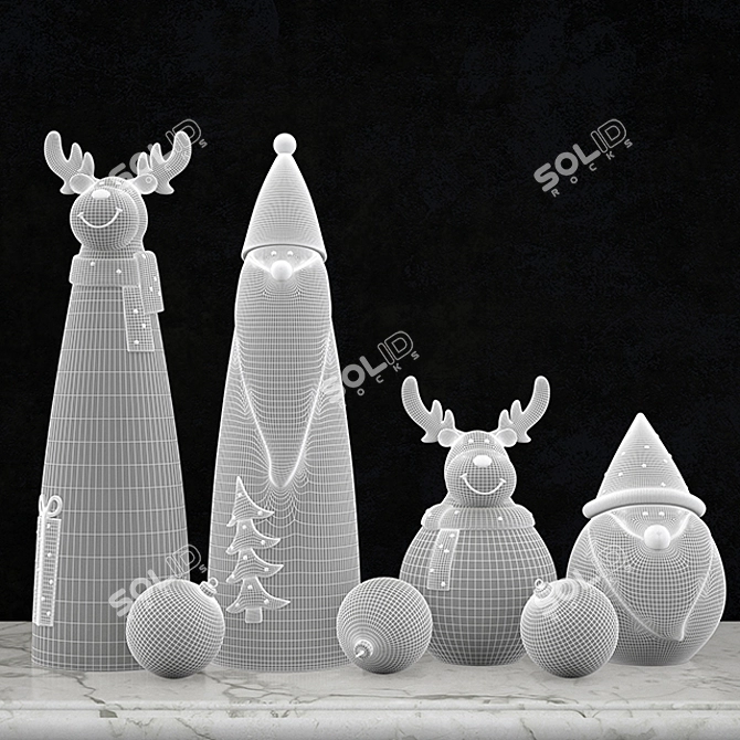  Festive Christmas Toy Collection 3D model image 3