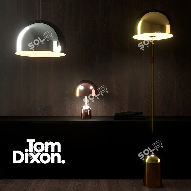 Tom Dixon Bell Lamp Collection: Exquisite Lighting with Multiple Colors 3D model image 2