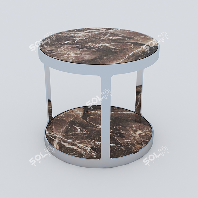 Lillian Stone-Top Coffee Table 3D model image 1