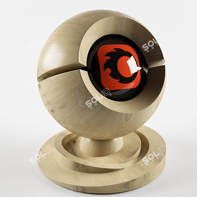 3DMax 2014 Corona: Scratch Wood 3D model image 1