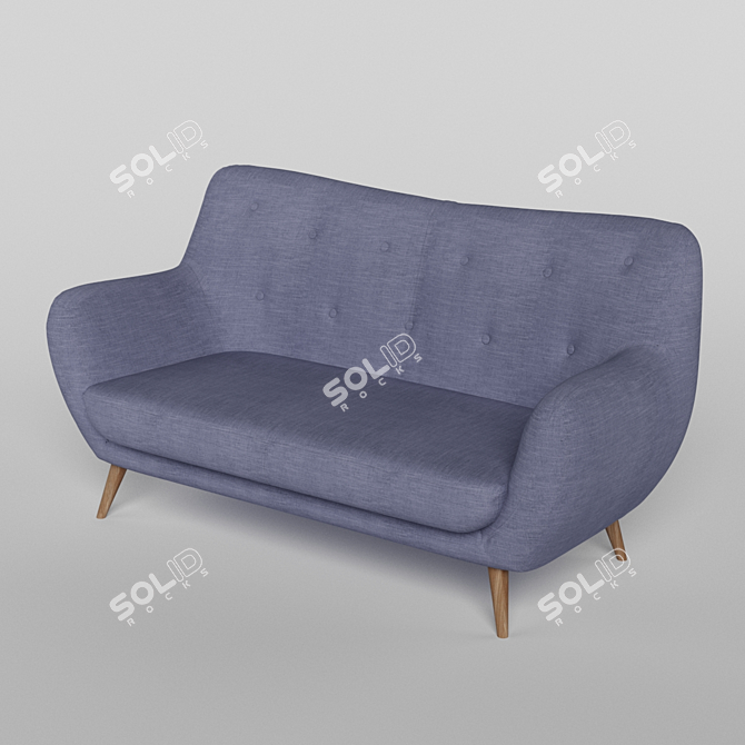 Stylish 2 Seater Sofa Selene 3D model image 1