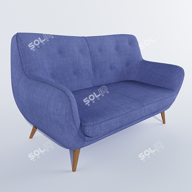 Stylish 2 Seater Sofa Selene 3D model image 2