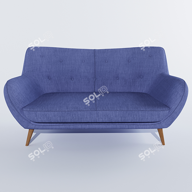 Stylish 2 Seater Sofa Selene 3D model image 3