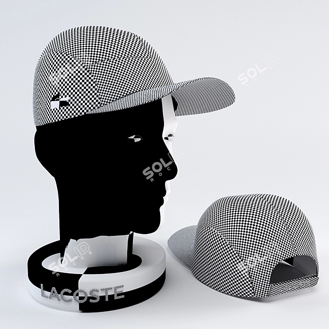 LACOSTE Men's Cap | Stylish Headwear for Fashionable Gentlemen 3D model image 3