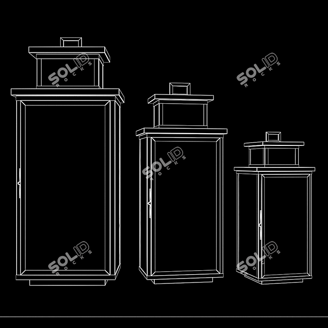 Elegant Wiltshire Art Lamp 3D model image 2