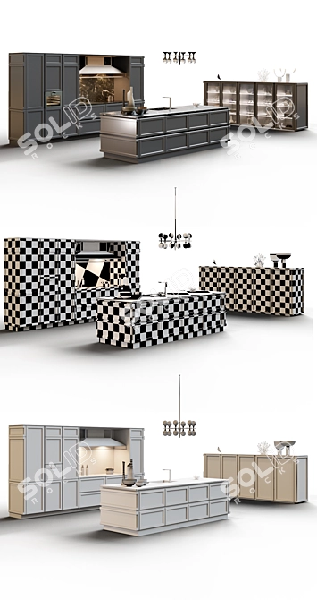 Snaidero Frame: Stylish Kitchen Solution 3D model image 3