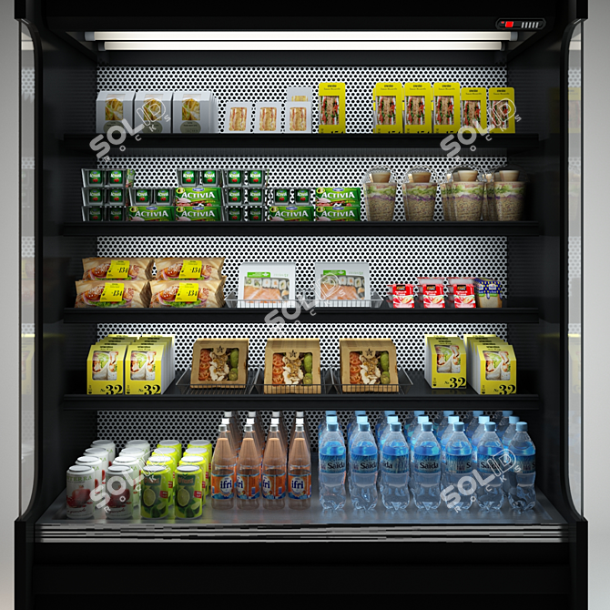 Gondoletta: Supermarket Cooler Showcase 3D model image 2