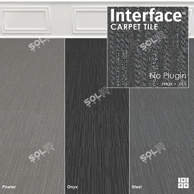 Interface CT102 104: High-Res Textured Carpet 3D model image 1