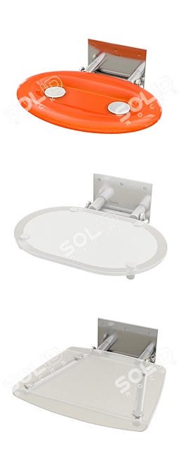 OVO Shower Seat: Practical & Elegant 3D model image 2
