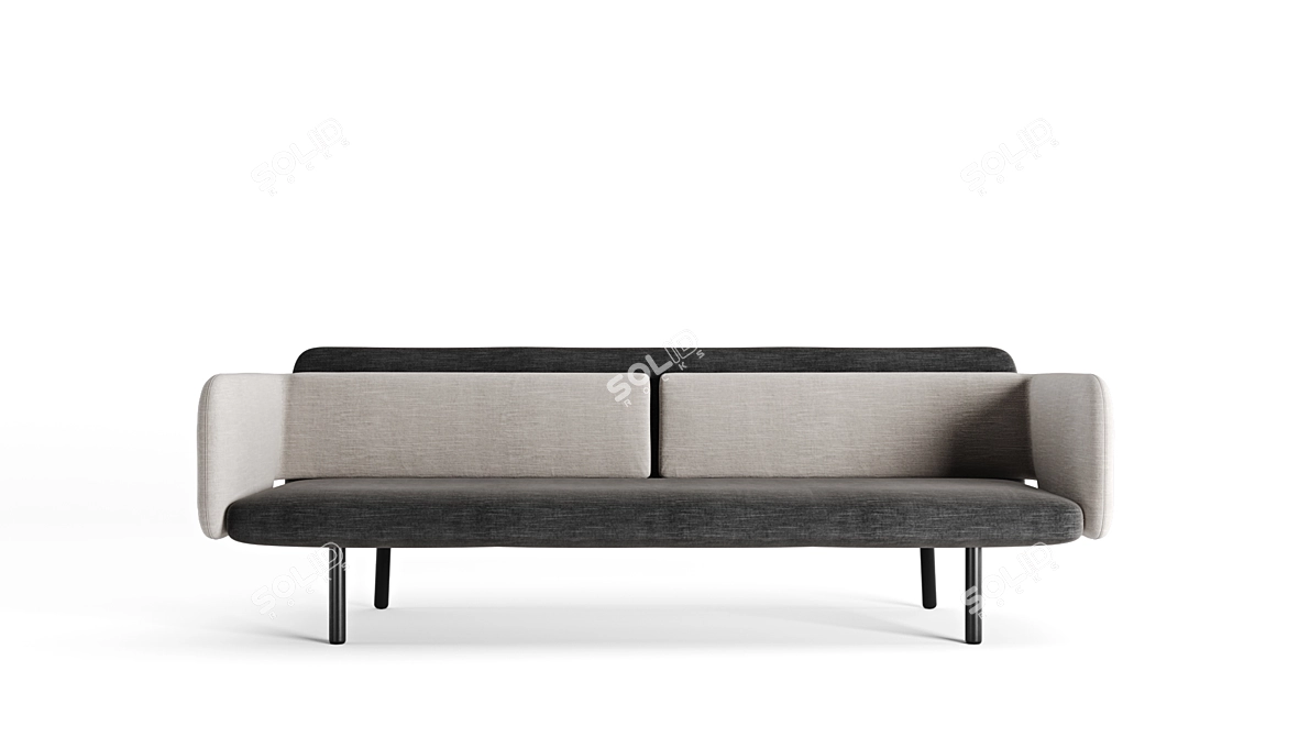 Modern Twin Seating Set 3D model image 3