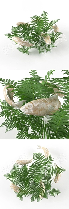 Marble Koi Fish Sculptures 3D model image 3