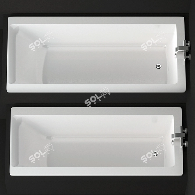 Modern Metropolitan Bath Collection 3D model image 1