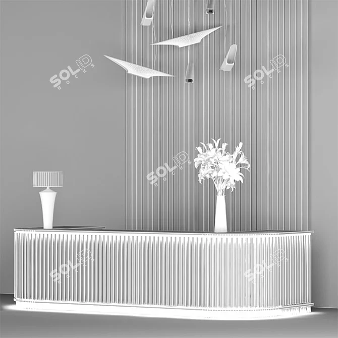 Nordic Welcome Desk 3D model image 3