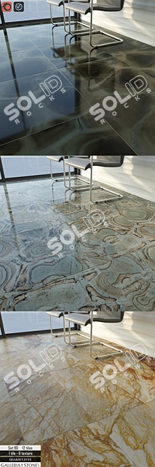 Italian Quartzite: Galleria of Stone Set 3D model image 3