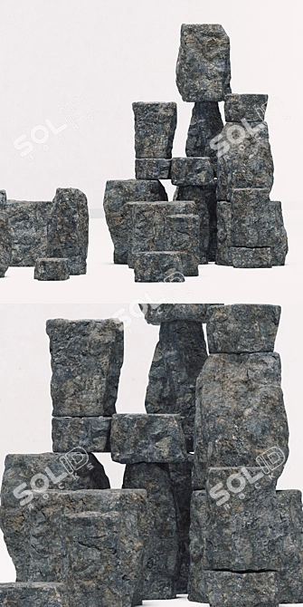 Rockstone: High-Quality 3D Textured Polygon 3D model image 2