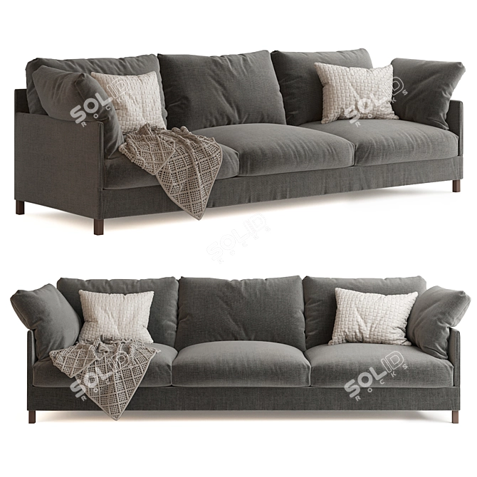  Modern Living Divani Chemise Sofa 3D model image 1