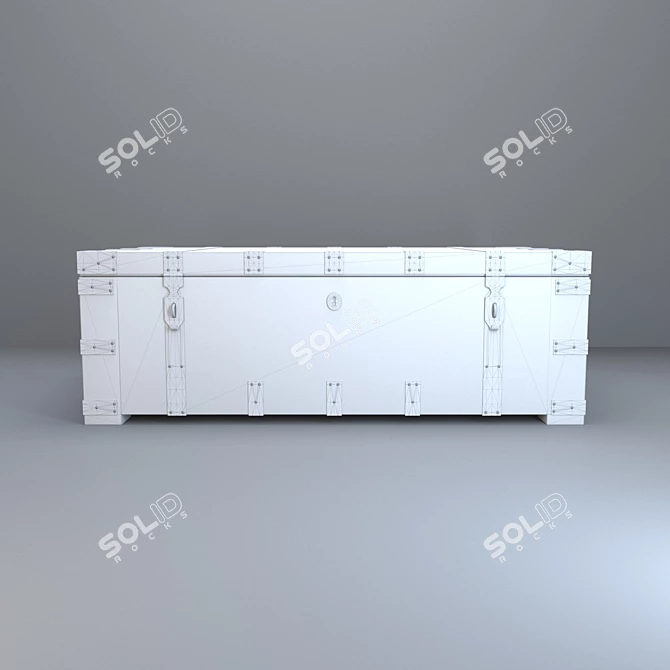 Restoration Hardware Heirloom Chest 3D model image 3