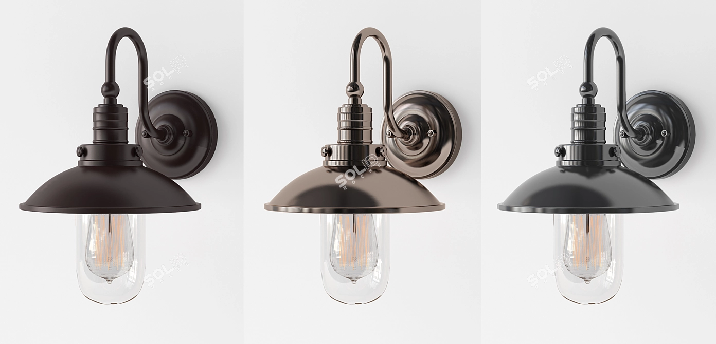 Nautical Bath Light 3D model image 2