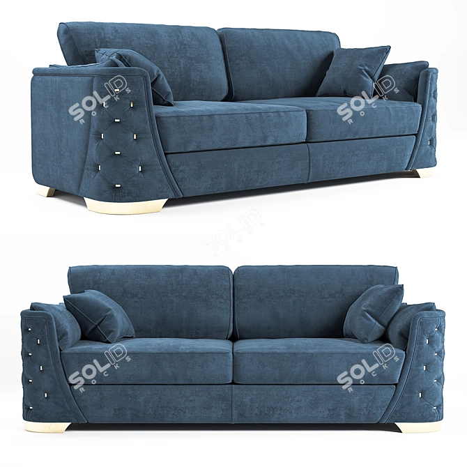 Title: Starlight Plus Glam Bedding Set 3D model image 1