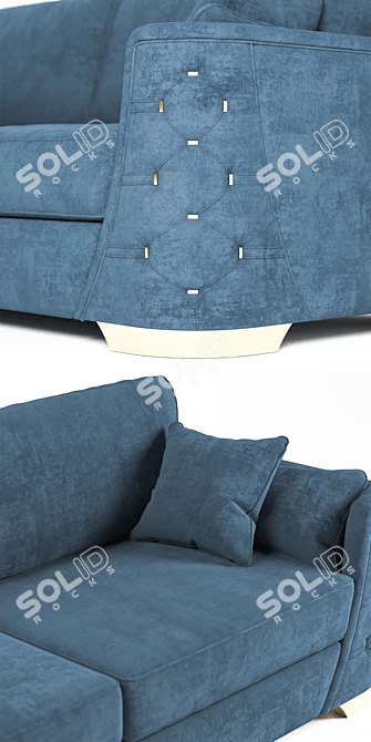 Title: Starlight Plus Glam Bedding Set 3D model image 2