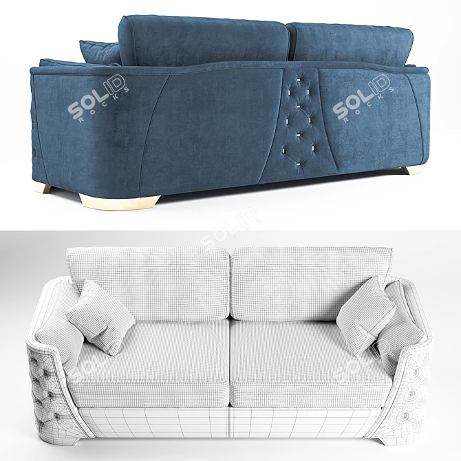 Title: Starlight Plus Glam Bedding Set 3D model image 3