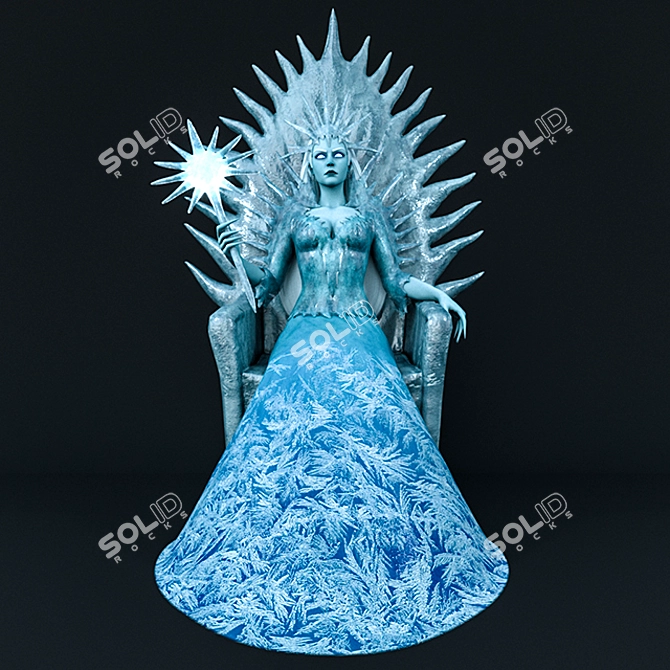 Frozen Fairy Tale Queen 3D model image 1