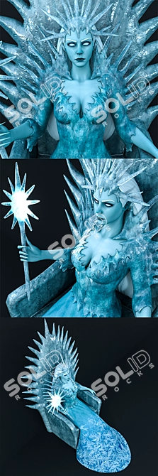 Frozen Fairy Tale Queen 3D model image 2